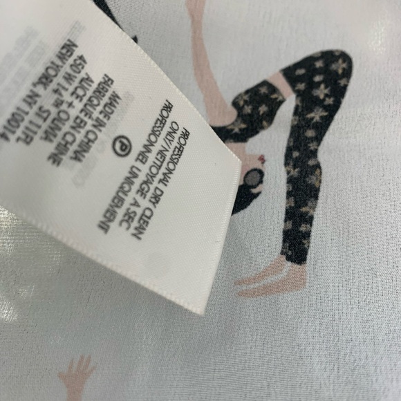 ALICE+OLIVIA  Yoga Stace Jeannie Bow-Collar Button-Down Blouse - Picture 11 of 11